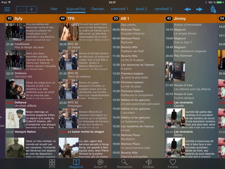 soTV HD, programme TV