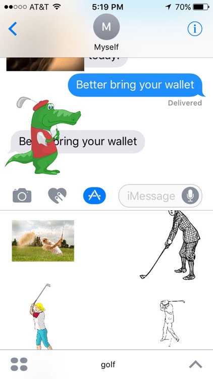 Golf Stickers for iMessage