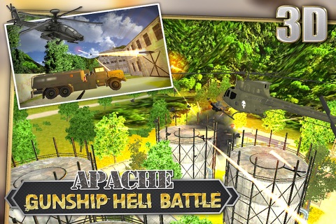 Apache Gunship Heli Battle 3D screenshot 2