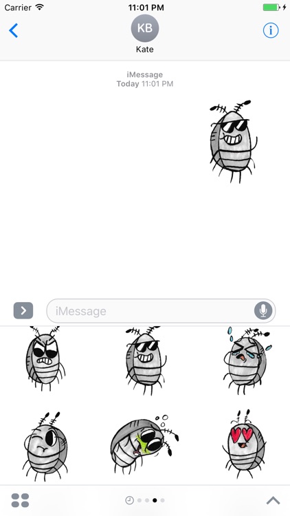 Sammy the Pillbug Stickers