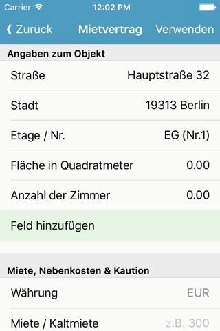 Mietvertrag v2 screenshot 3