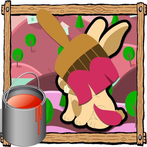 Coloring Games Rabbit Version Icon