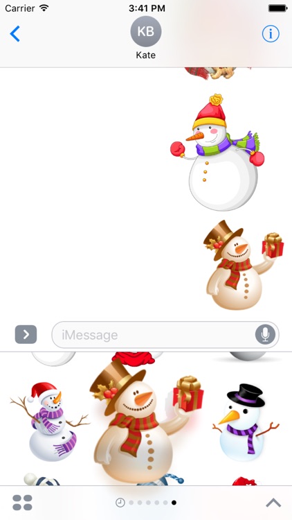Snowman Stickers Pack iMessage Edition