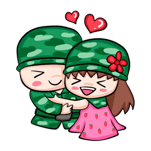 New Love In Army Stickers! icon