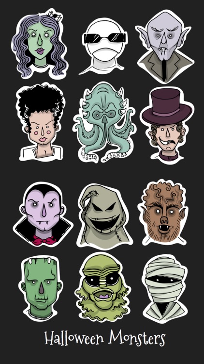 Monsters - Halloween stickers for iMessage