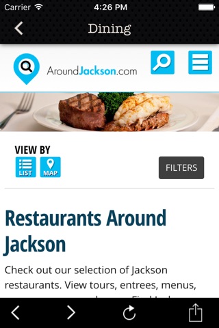 AroundJackson.com screenshot 2