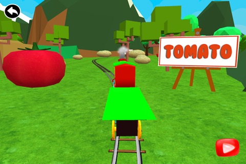 Fruits & Vegetables Train Driving Game For Kids screenshot 3