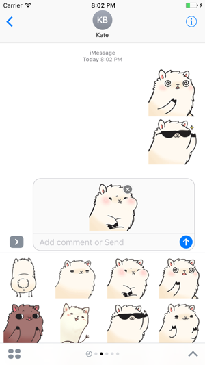 Cute Alpaca - Animated Stickers And Emoticons(圖2)-速報App