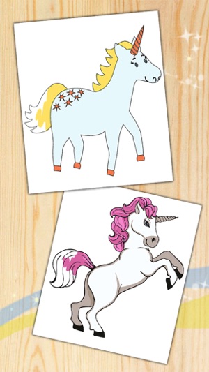 Unicorn & pegasus coloring pages Fantastic animals(圖5)-速報App