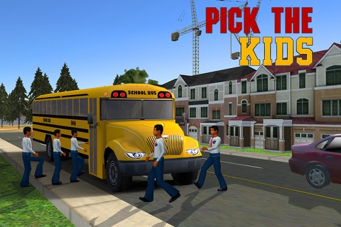 School Bus Driving-City Driver to Pick & Drop Kids screenshot 3