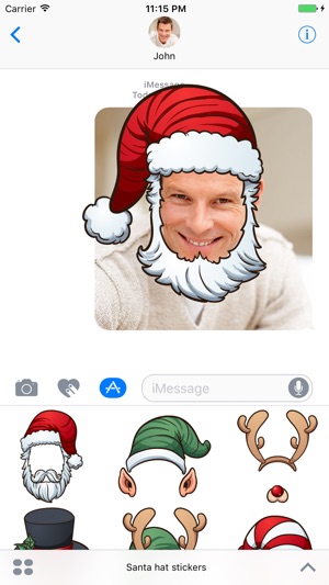 Santa Hat - Stickers for iMessage(圖3)-速報App