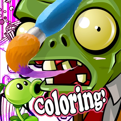 Monster color apps fun for zombies vs plants free iOS App