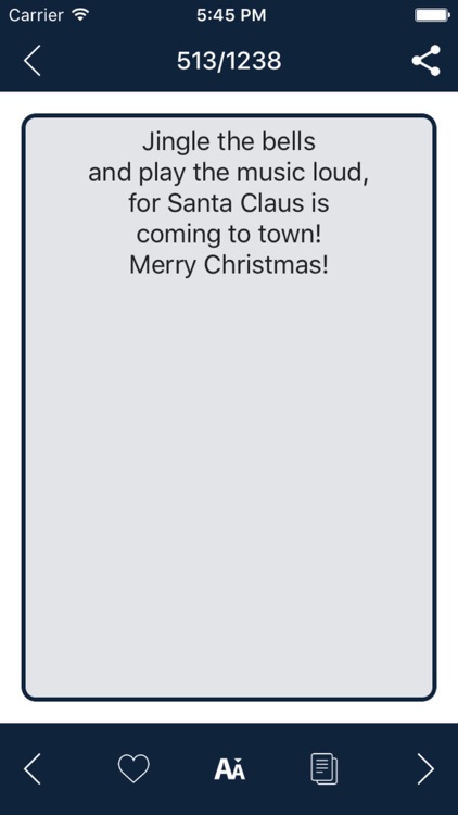 Special Christmas SMS