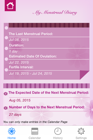 Women's Health Diary screenshot 3