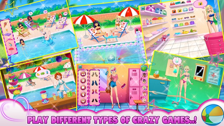 Amazing Princess Pool Party : Girls Crazy Party Night