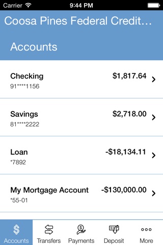 Coosa Pines FCU Online Banking screenshot 3