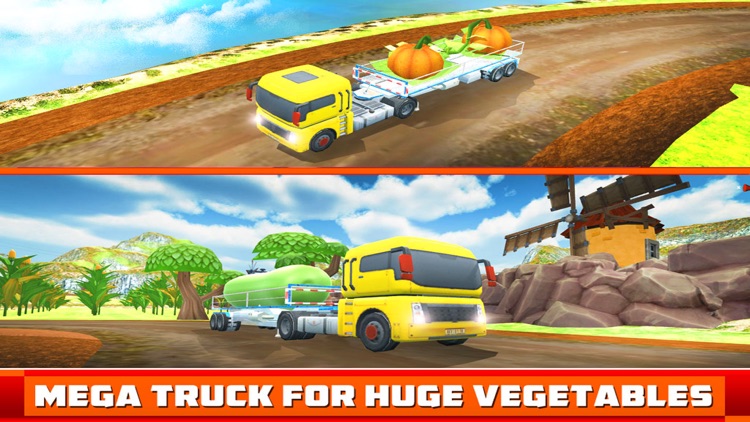 Big Vegetables Off-Road Farm Transporter Truck screenshot-3