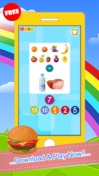 Counting Addition And Subtraction Games For Kids 1.0 IOS -