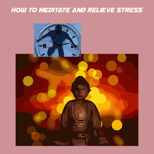 How to meditate and relieve stress icon