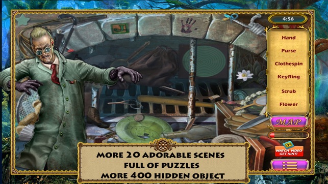 Hidden Object: Mysterious Forest Professor Frank Walter Free(圖2)-速報App