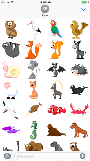 Big Set Cute Animals Sticker for iMessage #3(圖3)-速報App