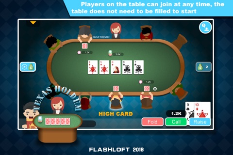 Flashloft's Texas Hold'em Poker screenshot 2