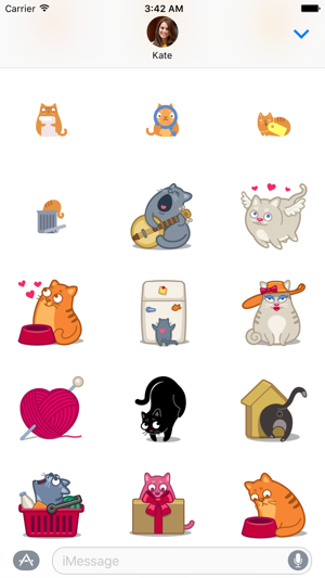 Idiot Cartoon Kitty Sticker Pack(圖1)-速報App