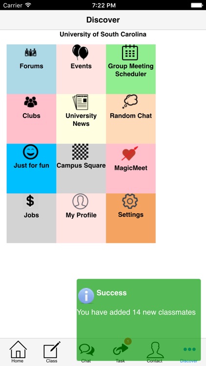 ClassMade, Student Class Timetable with homework, chat, club, news, forums, jobs, events screenshot-3