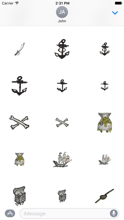 Nautical Pirate Stickers