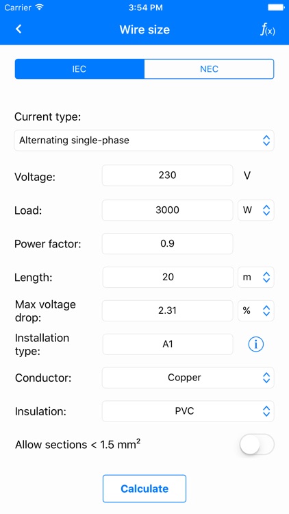 Electrical Calculations PRO