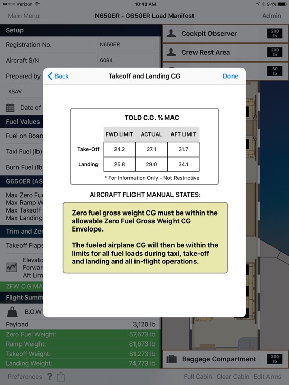 Gulfstream PlaneBalance