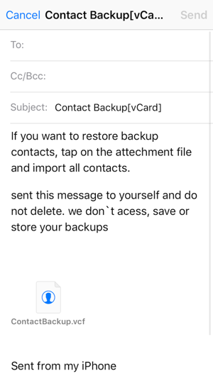 MyContact Backup - contact backup via mail(圖2)-速報App