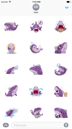 Funny Shark Sticker(圖1)-速報App