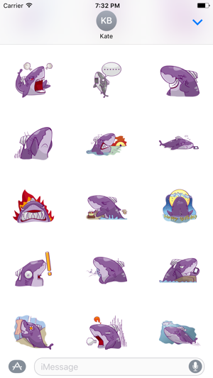 Funny Shark Sticker(圖2)-速報App