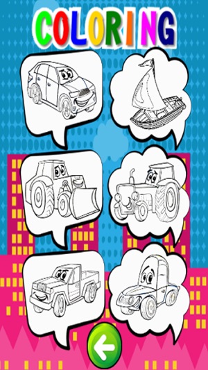 Vehicles Coloring Page Free-Fun Painting Good Kids(圖2)-速報App