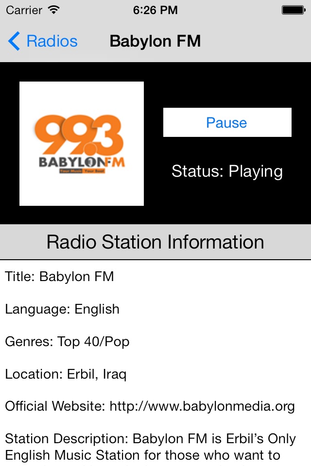 Iraq Radio Live Player (Arabic / Kurdish / Kurdî /عربي ,عربى / کوردی / العربية راديو) screenshot 4