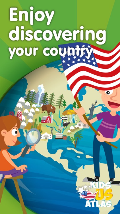 Kids US Atlas - United States Fun Geography Games