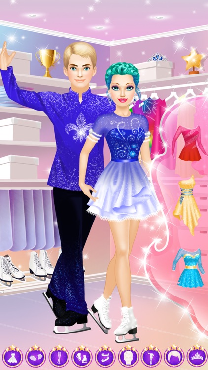 Figure Skater - Girls Makeup & Dressup Salon Game screenshot-3