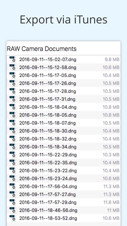 RAW Camera - Take pictures in RAW