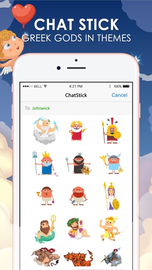 Greek Gods Emoji Sticker Keyboard Themes ChatStick(圖1)-速報App