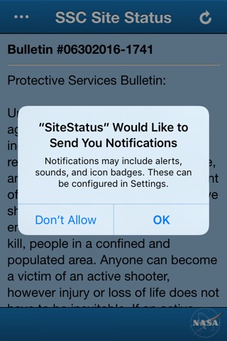 SSC Site Status screenshot 2