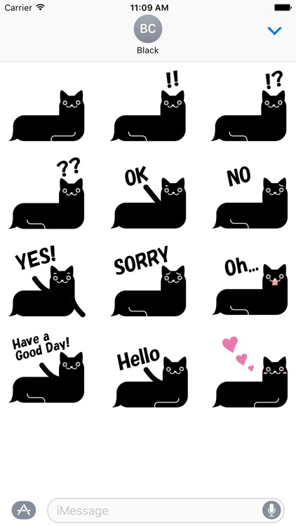 Black Cat Stickers