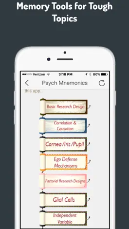 Game screenshot Psych Mnemonics - Memory Tools for Your Psych Test apk