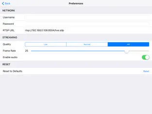 Captura de Pantalla 2 Periscope HD - H.264 RTSP Cam iphone