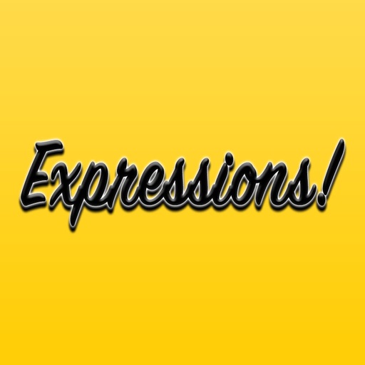 Expressions Crispy Black Stickers for iMessage icon