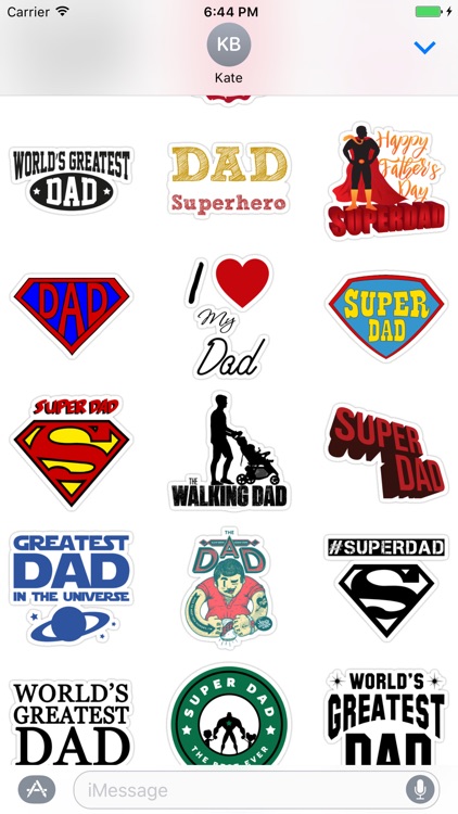 I love my Dad - stickers for iMessage