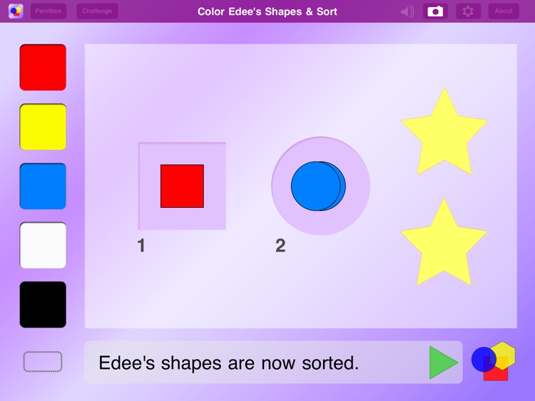 Color My Shapes & Sort
