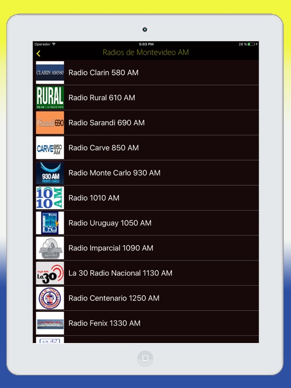Radios de Uruguay Online FM - Emisoras del Uruguay screenshot 2
