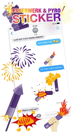 Feuerwerk, Pyro, Bengalos & Silvester Sticker(圖2)-速報App