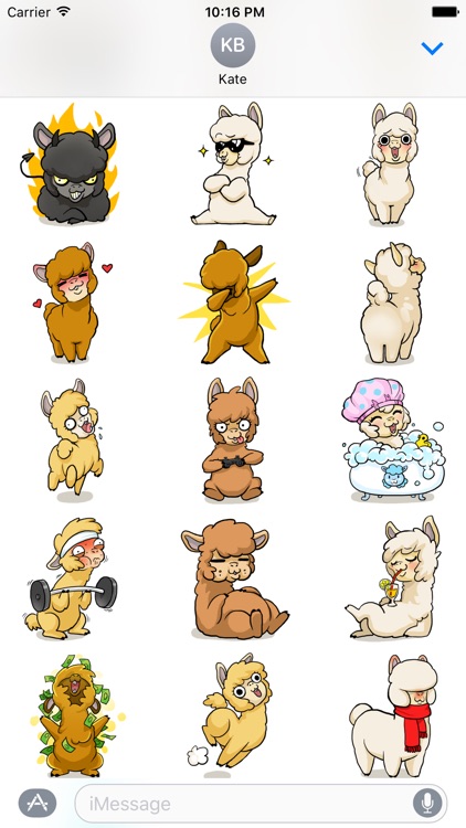 Fluffy Alpacas Stickers